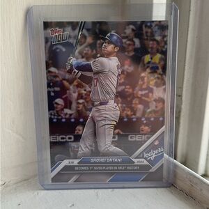Topps Shohei Ohtani Dodgers Card - Blue and White